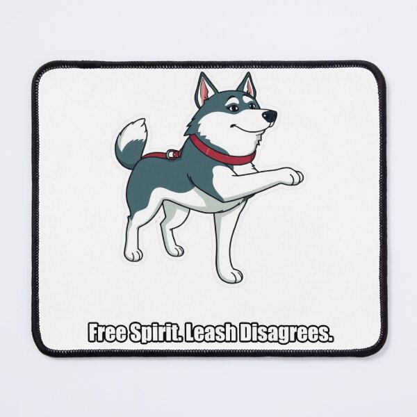 Item preview, Husky - Free Spirit Leash Disagrees - Funny Husky Gift designed and sold by pawdrops.
