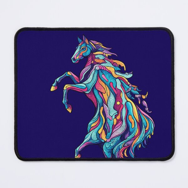 Item preview, Psychedelic Rearing Horse | Colorful Abstract Horse Art | Vibrant T-Shirt Design designed and sold by designbyuzi.