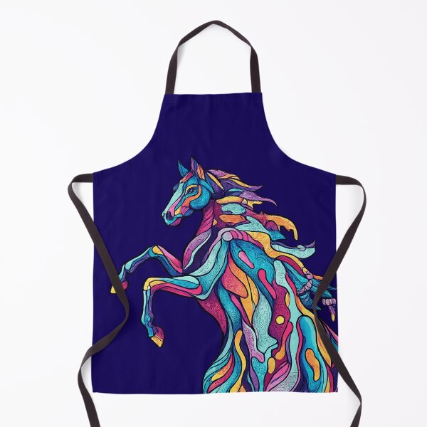 Item preview, Psychedelic Rearing Horse | Colorful Abstract Horse Art | Vibrant T-Shirt Design designed and sold by designbyuzi.
