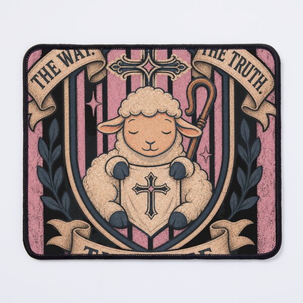 Item preview, Peaceful Lamb Spiritual Guidance Vintage Style designed and sold by Tsugraf Designs.