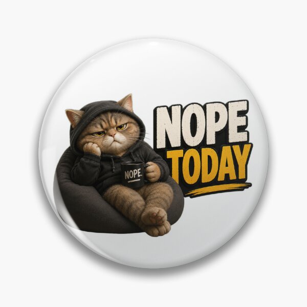 Item preview, Nope Today Grumpy Cat Design designed and sold by TinyHeroLab.