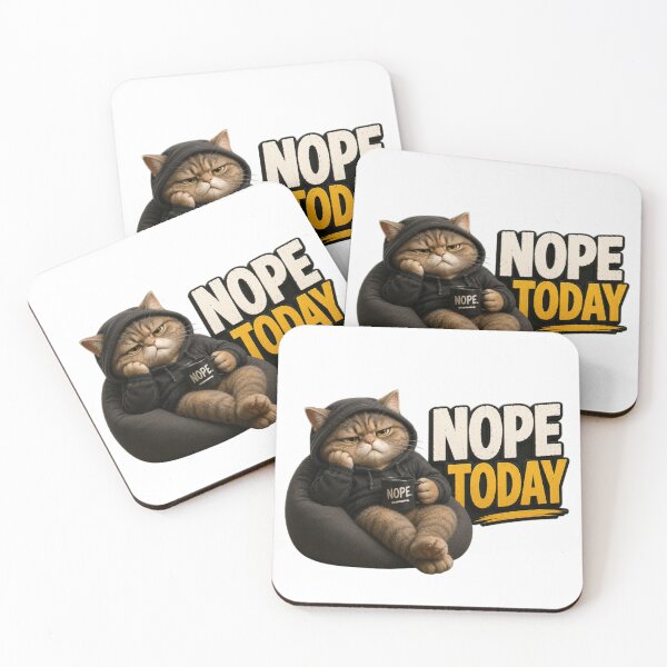 Item preview, Nope Today Grumpy Cat Design designed and sold by TinyHeroLab.