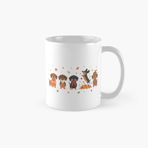 Item preview, Leaves, Lattes & Dachshunds | Cute Autumn Dachshund Dogs | Cozy Fall Aesthetic | Wiener Dog Lover Gift | Cottagecore designed and sold by Yarsine.
