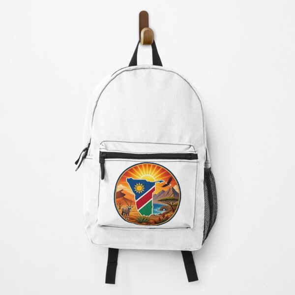 Item preview, Namibia Sunburst Happy Sticker designed and sold by The Digital Compass.