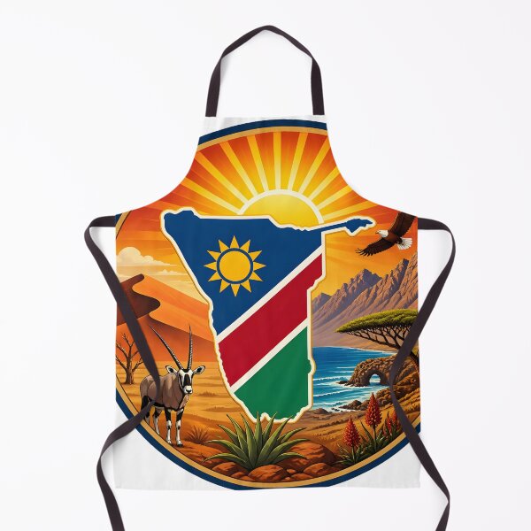 Item preview, Namibia Sunburst Happy Sticker designed and sold by The Digital Compass.