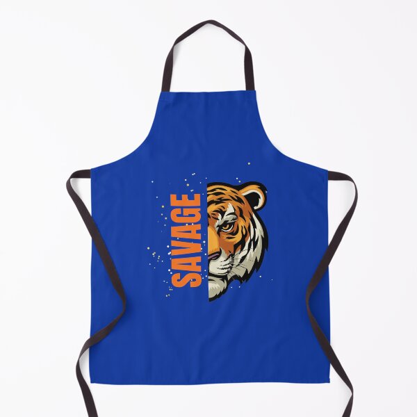 Item preview, Savage Tiger - Split Face Fierce Wild Animal Illustration designed and sold by Velouria Universe.