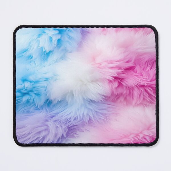 Item preview, Cotton Candy Cloud, Soft Pastel Fur Texture - Fluffy Gradient in Blue, Pink and Purple designed and sold by RAYBIL.