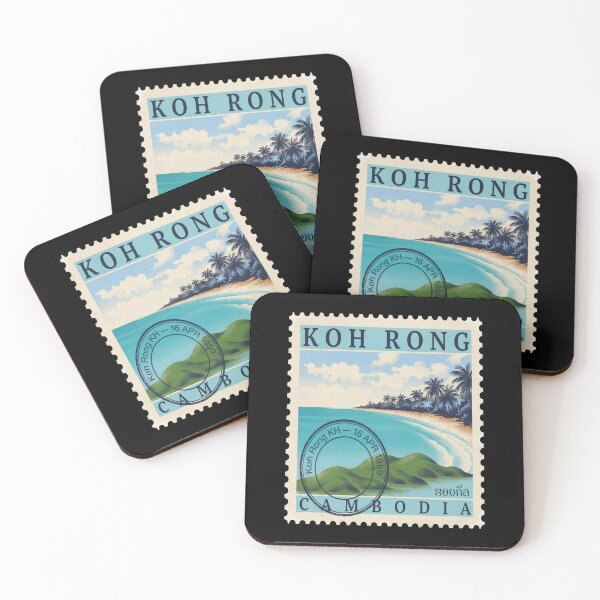 Item preview, Koh Rong Cambodia Turquoise Coast Island Stamp Sticker designed and sold by stickercuffs.