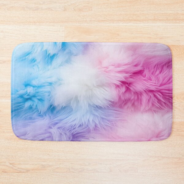 Item preview, Cotton Candy Cloud, Soft Pastel Fur Texture - Fluffy Gradient in Blue, Pink and Purple designed and sold by RAYBIL.