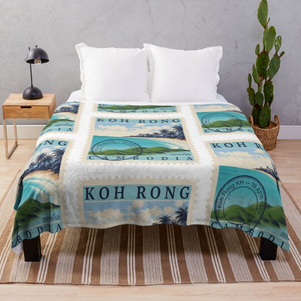 Item preview, Koh Rong Cambodia Turquoise Coast Island Stamp Sticker designed and sold by stickercuffs.