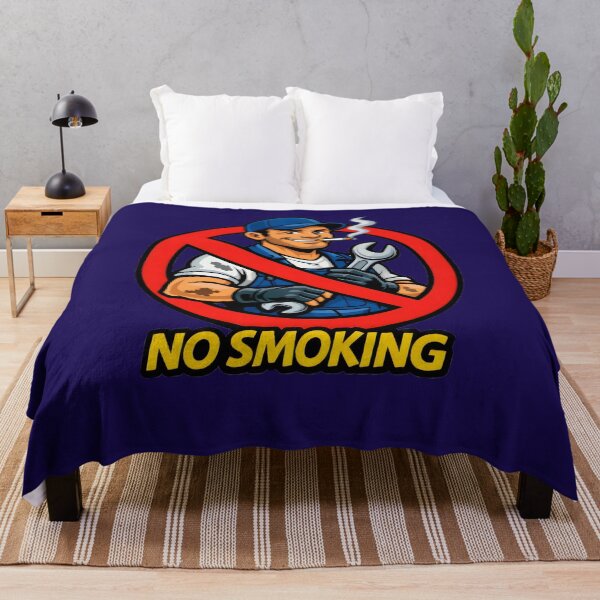 Item preview, No Smoking Sign Mechanic Sticker – Funny Garage Workshop No Smoking Cartoon Vector, Gas Station & Auto Shop Wall Art, Mechanic Gift Graphic designed and sold by SmartPuns.