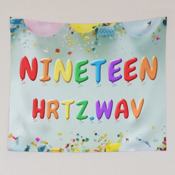 Item preview, Nineteen (HRTZ.WAV) designed and sold by The Rose Garden.