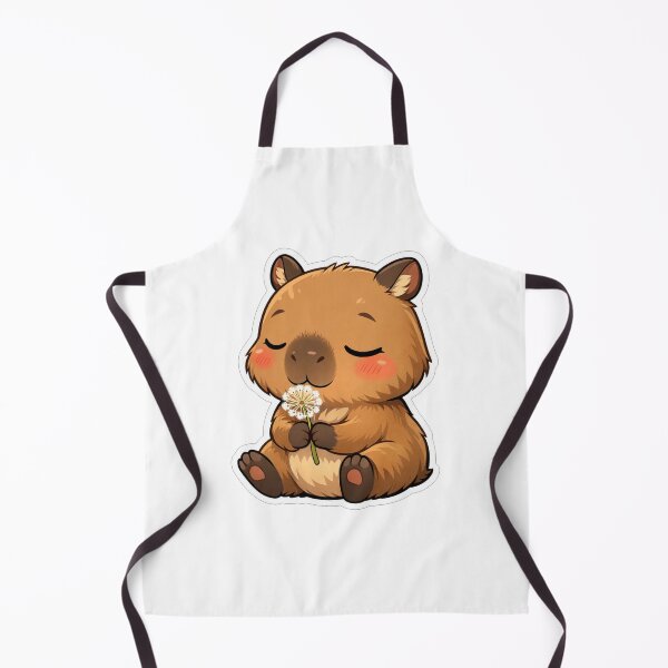 Item preview, Cute Capybara Holding A Dandelion Flower designed and sold by Owcomm.