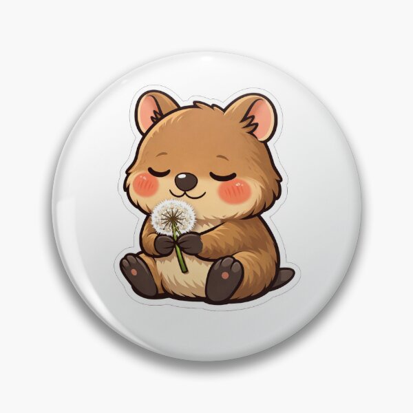 Item preview, Cute Quokka Holding A Dandelion Flower designed and sold by Owcomm.