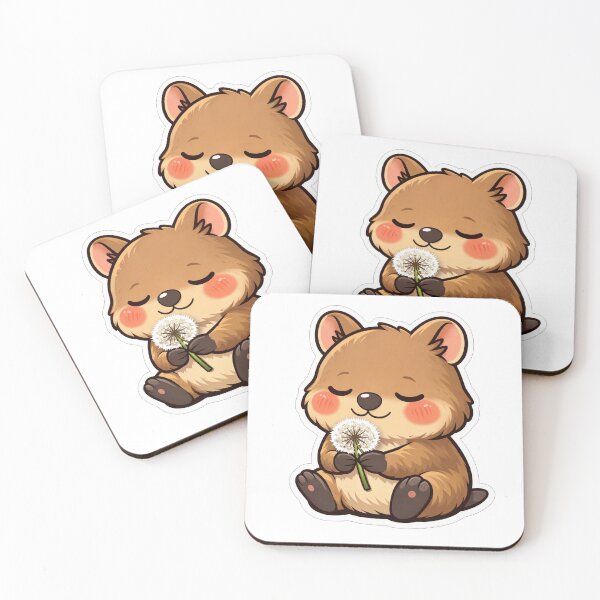 Item preview, Cute Quokka Holding A Dandelion Flower designed and sold by Owcomm.