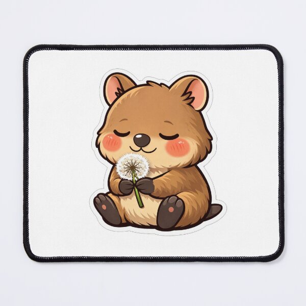 Item preview, Cute Quokka Holding A Dandelion Flower designed and sold by Owcomm.