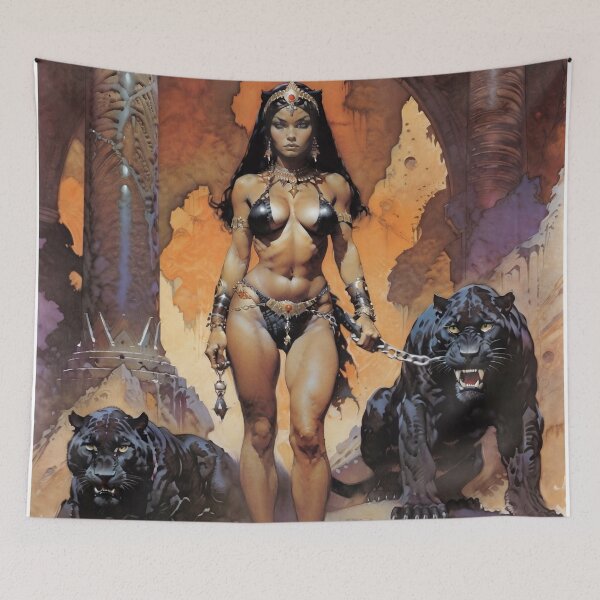 Item preview, Empress of the Obsidian Cats designed and sold by graficsfx.
