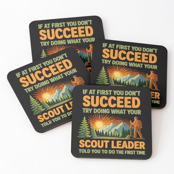 Item preview, Try Doing What Your Scout Leader Told You - Retro Camping Art designed and sold by BendyBeasts.