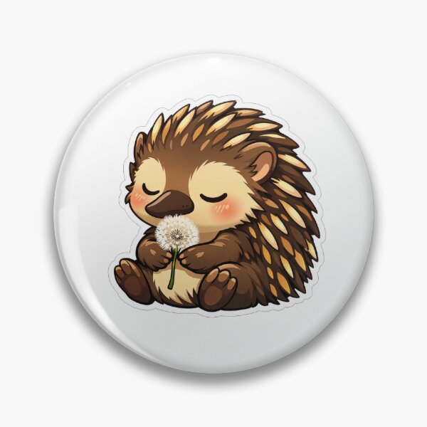 Item preview, Cute Little Hedgehog Smelling Dandelion Flower designed and sold by Owcomm.