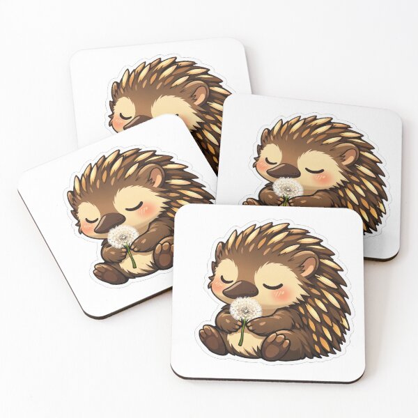 Item preview, Cute Little Hedgehog Smelling Dandelion Flower designed and sold by Owcomm.