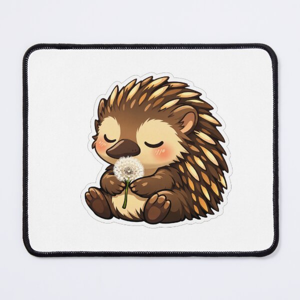 Item preview, Cute Little Hedgehog Smelling Dandelion Flower designed and sold by Owcomm.