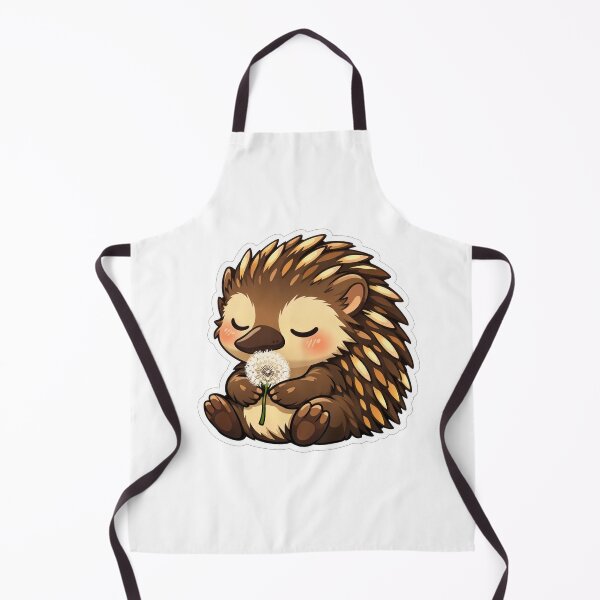 Item preview, Cute Little Hedgehog Smelling Dandelion Flower designed and sold by Owcomm.