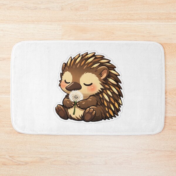 Item preview, Cute Little Hedgehog Smelling Dandelion Flower designed and sold by Owcomm.