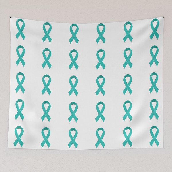 Item preview,  Ovarian Cancer Ribbon, Ovarian Cancer, Teal Ribbon designed and sold by BlueDiamond-19.