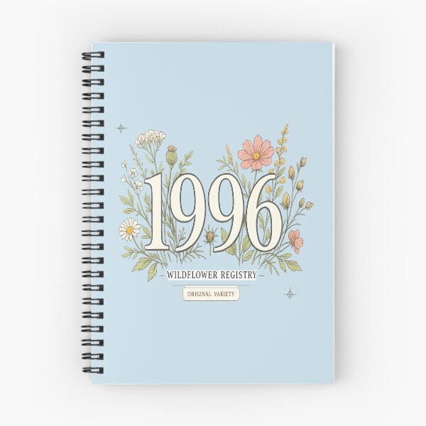 Item preview, 1996 Wildflower Registry Botanical Birthday Gift for Women designed and sold by POD DYNASTY | Original Print On Demand T-Shirt Graphics.