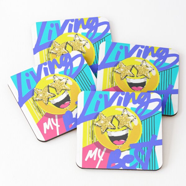 Item preview,  Star Eyed Emoji Living My Best Pop Graffiti Design designed and sold by StacyReicherArt.