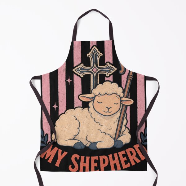 Item preview, Spiritual Lamb with Pastoral Crook Art designed and sold by Tsugraf Designs.