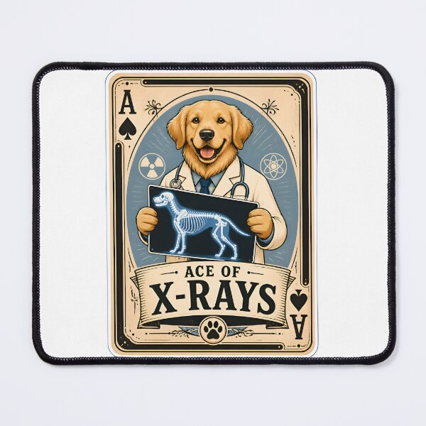 Item preview, Ace of X-Rays – Funny Veterinary Radiology Playing Card Design designed and sold by Bettybee00.