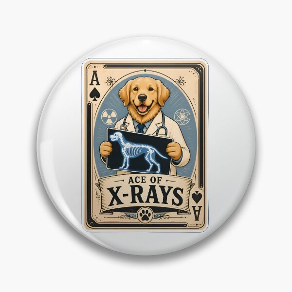 Item preview, Ace of X-Rays – Funny Veterinary Radiology Playing Card Design designed and sold by Bettybee00.