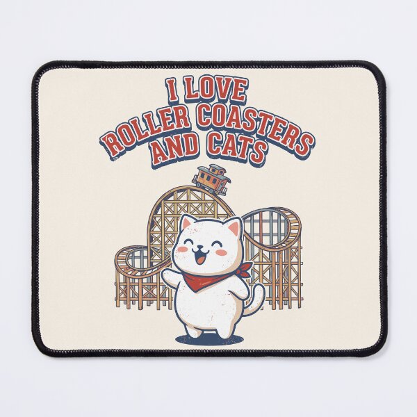 Item preview, I Love Rollercoasters And Cats designed and sold by legendaryskins.