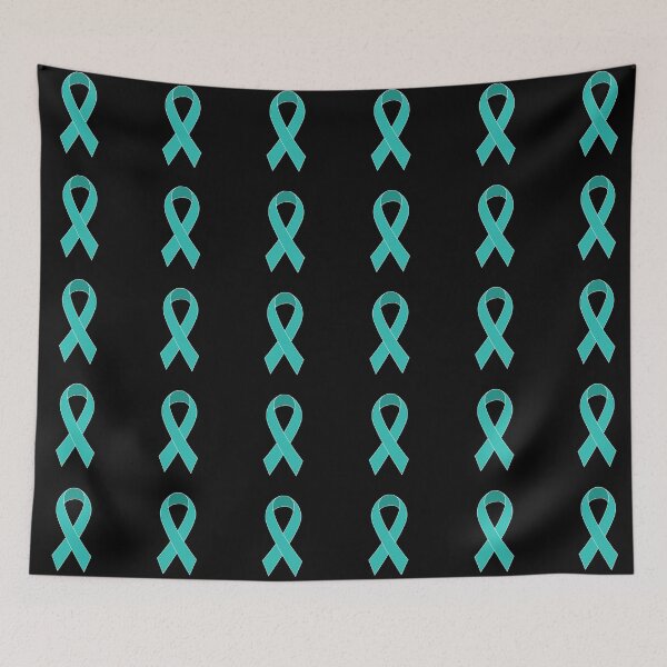 Item preview, Ovarian Cancer Ribbon, Ovarian Cancer, Teal Ribbon designed and sold by BlueDiamond-19.