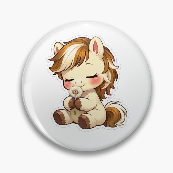 Item preview, Cute Baby Horse Smelling Dandelion Flower designed and sold by Owcomm.