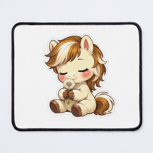 Item preview, Cute Baby Horse Smelling Dandelion Flower designed and sold by Owcomm.