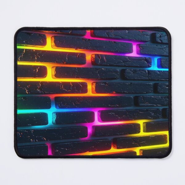 Item preview, Future Energy in Your Pocket, Rainbow Neon Brick Wall - Electric Cyberpunk Design designed and sold by RAYBIL.