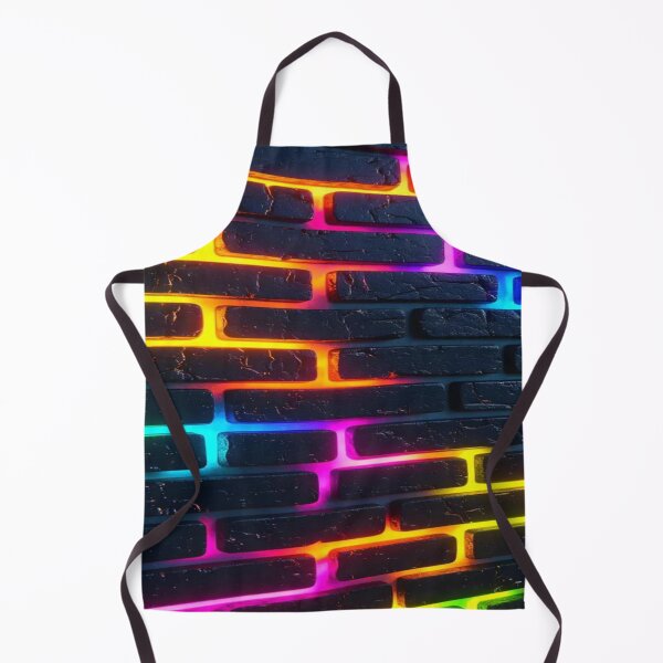 Item preview, Future Energy in Your Pocket, Rainbow Neon Brick Wall - Electric Cyberpunk Design designed and sold by RAYBIL.