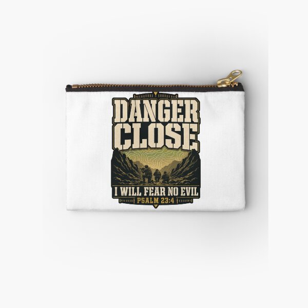 Item preview, Danger Close – Psalm 23:4 Christian Military Graphic designed and sold by HenryJames, LLC.
