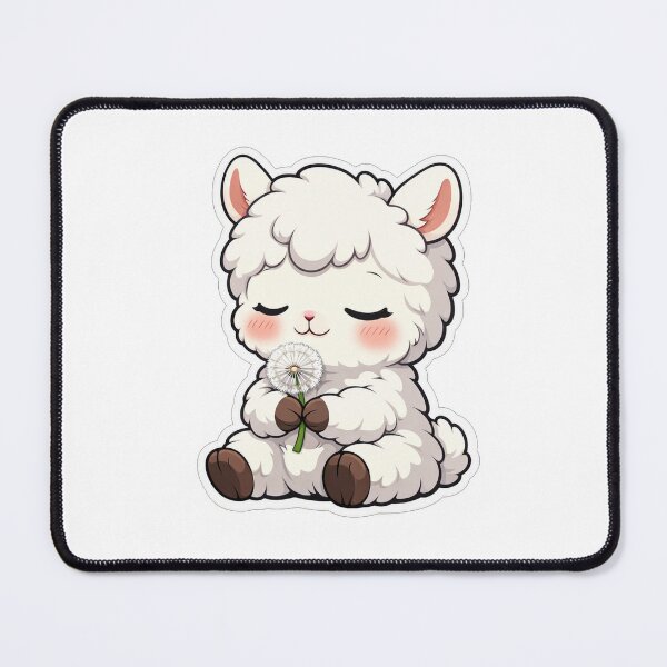 Item preview, Cute Fluffy Sheep Holding A Dandelion designed and sold by Owcomm.