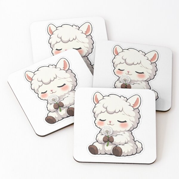 Item preview, Cute Fluffy Sheep Holding A Dandelion designed and sold by Owcomm.