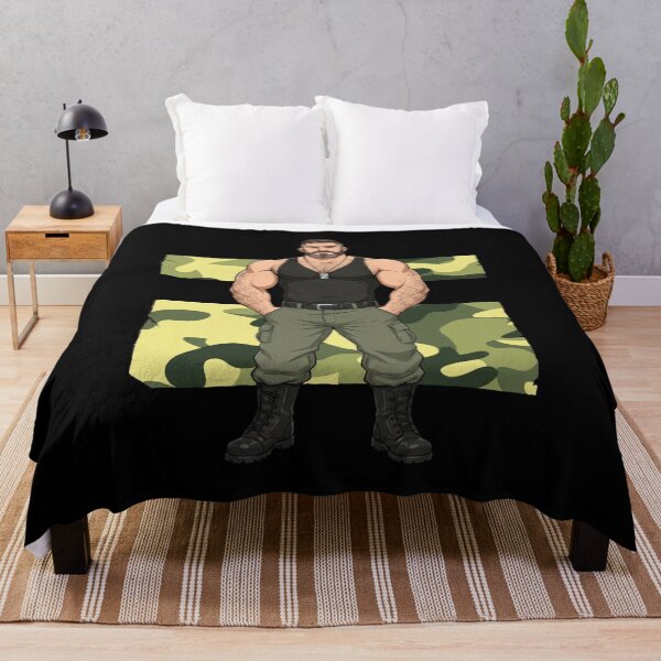 Item preview, Military Daddy Bear | Gay Bear Pride Illustration designed and sold by BrokenLabel.