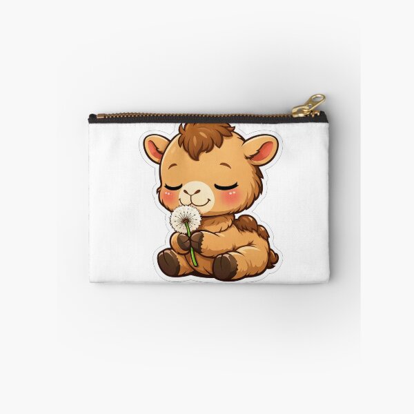 Item preview, Cute Baby Camel Sniffing Dandelion Flower designed and sold by Owcomm.