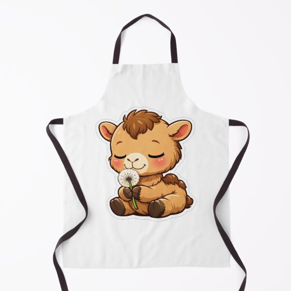 Item preview, Cute Baby Camel Sniffing Dandelion Flower designed and sold by Owcomm.