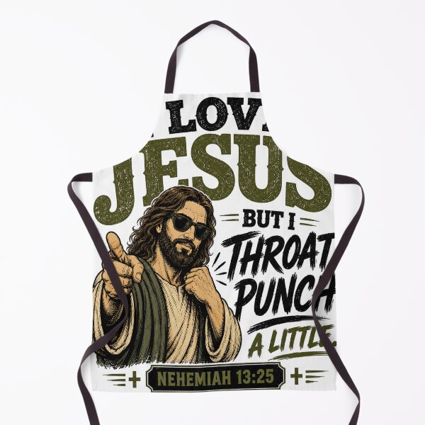 Item preview, I Love Jesus but I Throat Punch a Little 2 designed and sold by HenryJames, LLC.