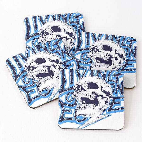 Item preview, Blue Graffiti Skull Living My Best Urban Streetwear Art designed and sold by StacyReicherArt.