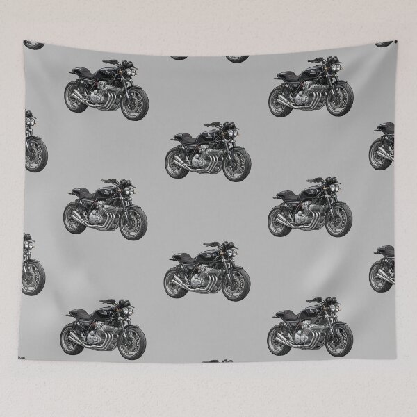Item preview, Classic Honda CBX 1000 Six Cylinder Cafe Racer Motorcycle Illustration designed and sold by Motorline44.