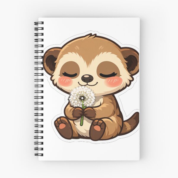 Item preview, Cute Baby Meerkat Holding Dandelion Flower designed and sold by Owcomm.