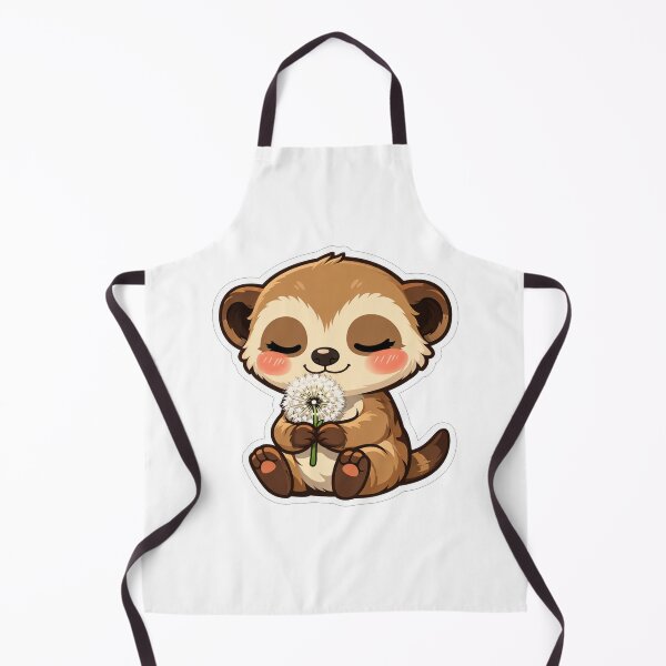 Item preview, Cute Baby Meerkat Holding Dandelion Flower designed and sold by Owcomm.